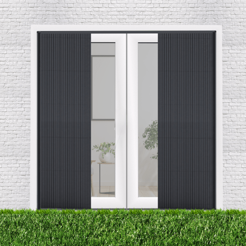Moustiquaire plissée 2 vantaux porte-fenêtre - MB Steel